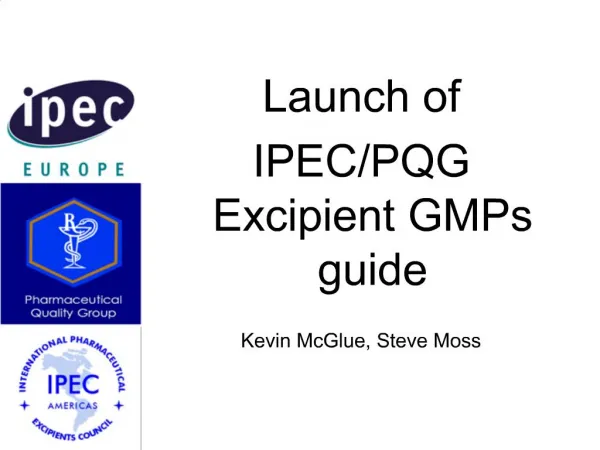 Launch of IPEC
