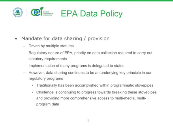 EPA Data Policy