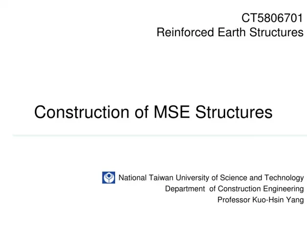 CT5806701 Reinforced Earth Structures