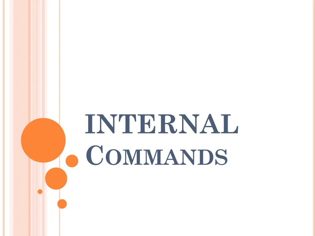 internal commands
