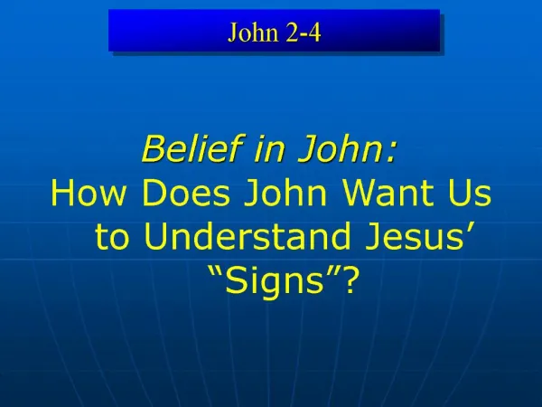 John 2-4