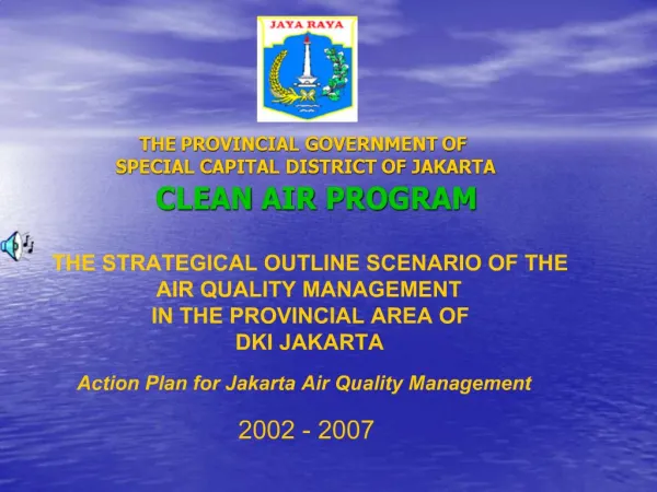 THE PROVINCIAL GOVERNMENT OF SPECIAL CAPITAL DISTRICT OF JAKARTA