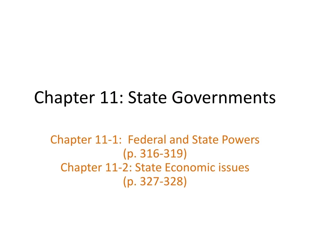 chapter 11 state governments