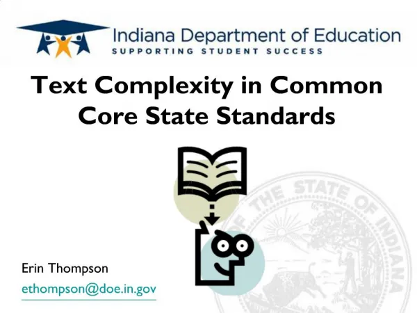Text Complexity in Common Core State Standards