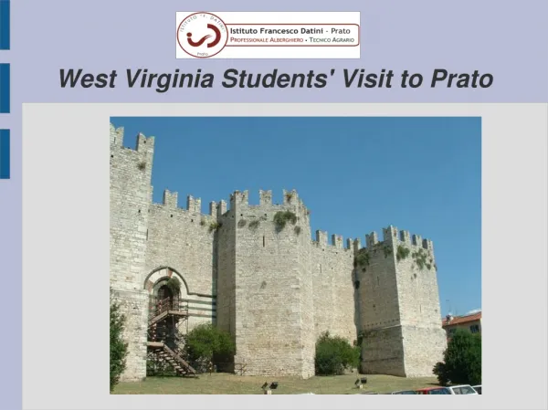 West Virginia Students' Visit to Prato