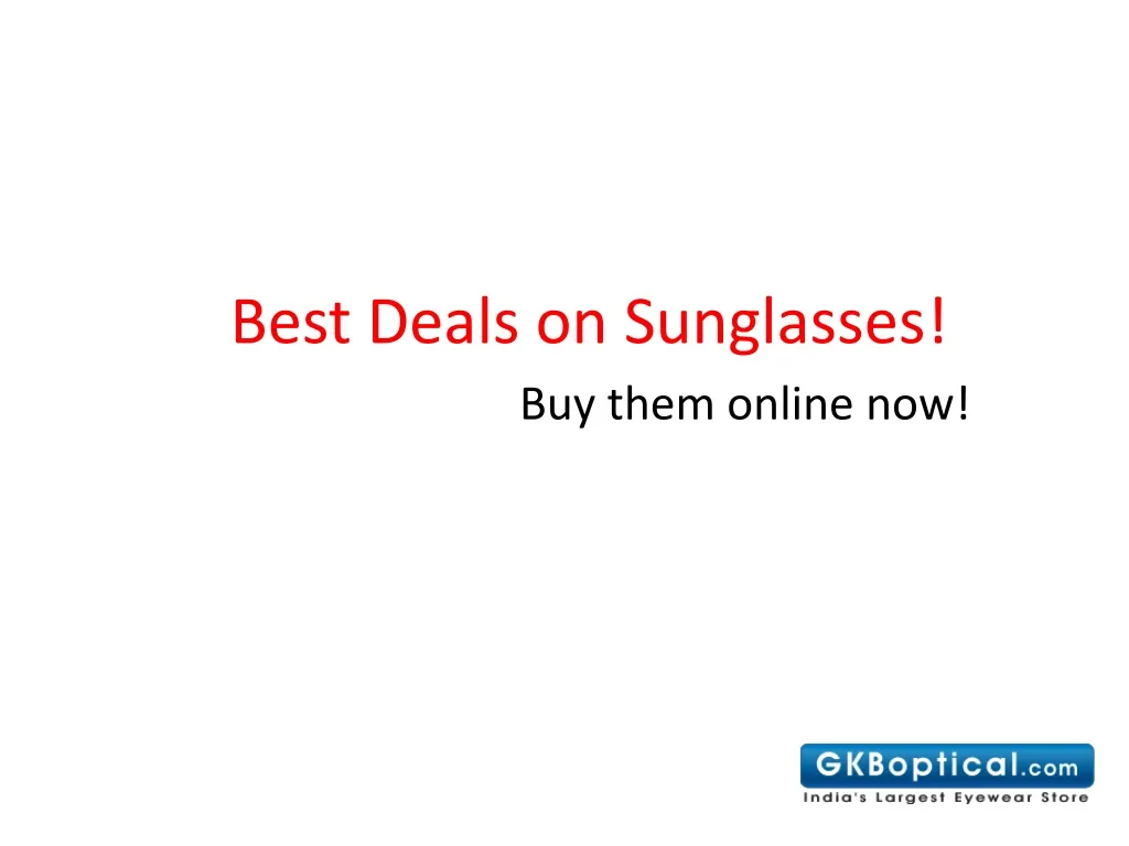 best deals on sunglasses