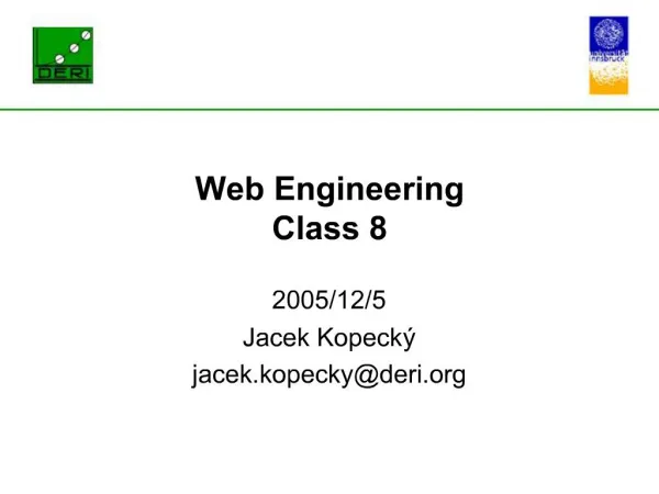 Web Engineering Class 8