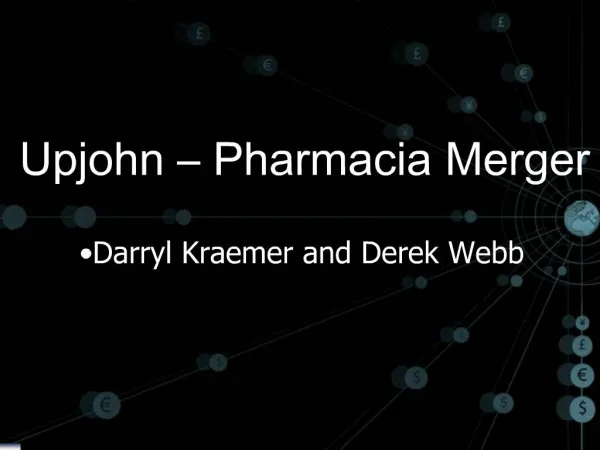 Upjohn Pharmacia Merger