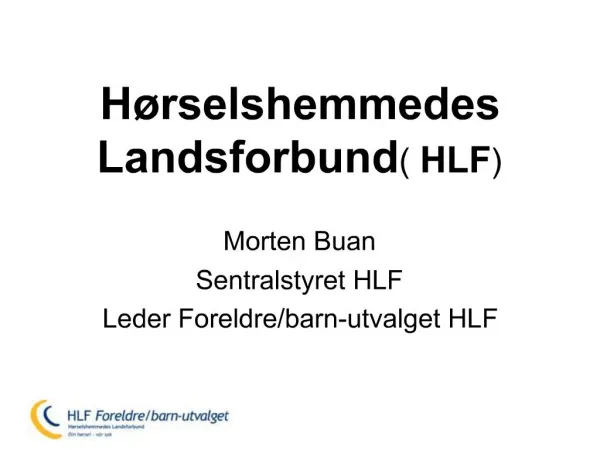 H rselshemmedes Landsforbund HLF