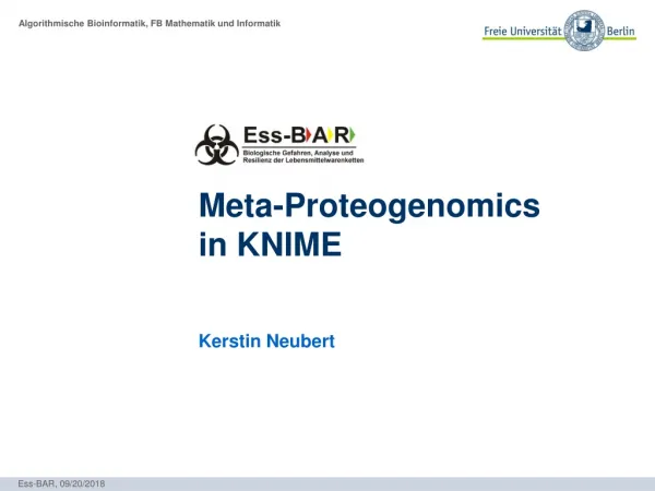 Meta-Proteogenomics in KNIME
