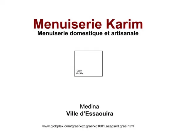 Menuiserie Karim