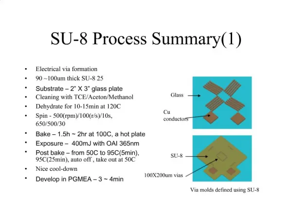 SU-8 Process Summary1