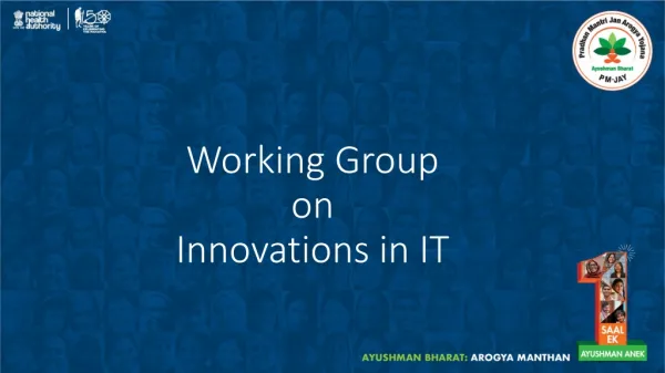 Working Group on Innovations in IT