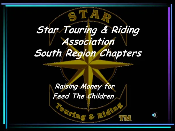 Star Touring Riding Association South Region Chapters