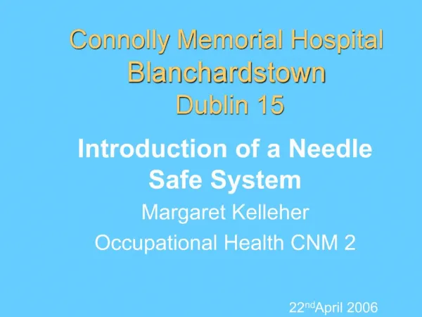 Connolly Memorial Hospital Blanchardstown Dublin 15