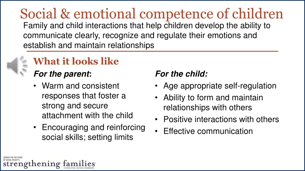 social emotional competence of children