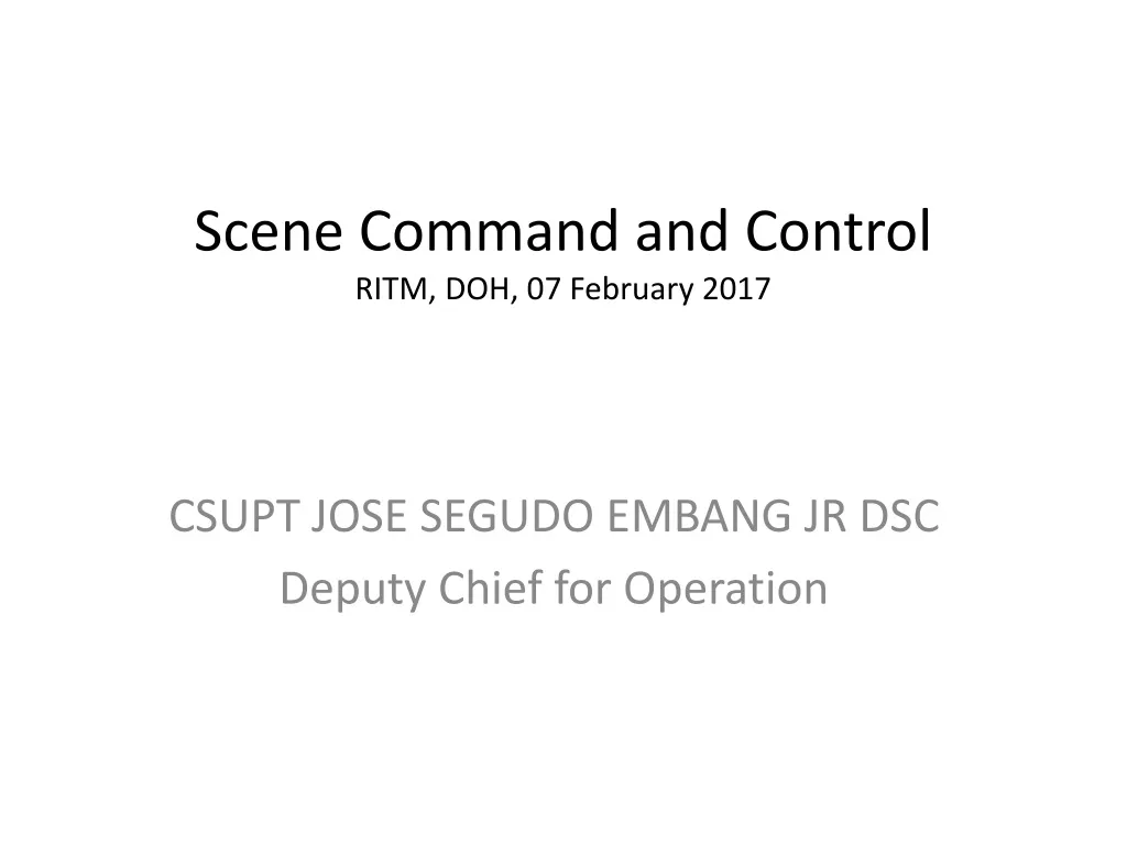scene command and control ritm doh 07 february 2017