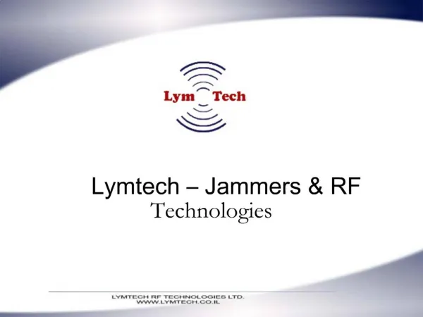 Lymtech Jammers RF Technologies