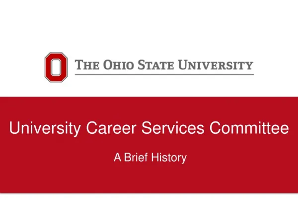 University Career Services Committee