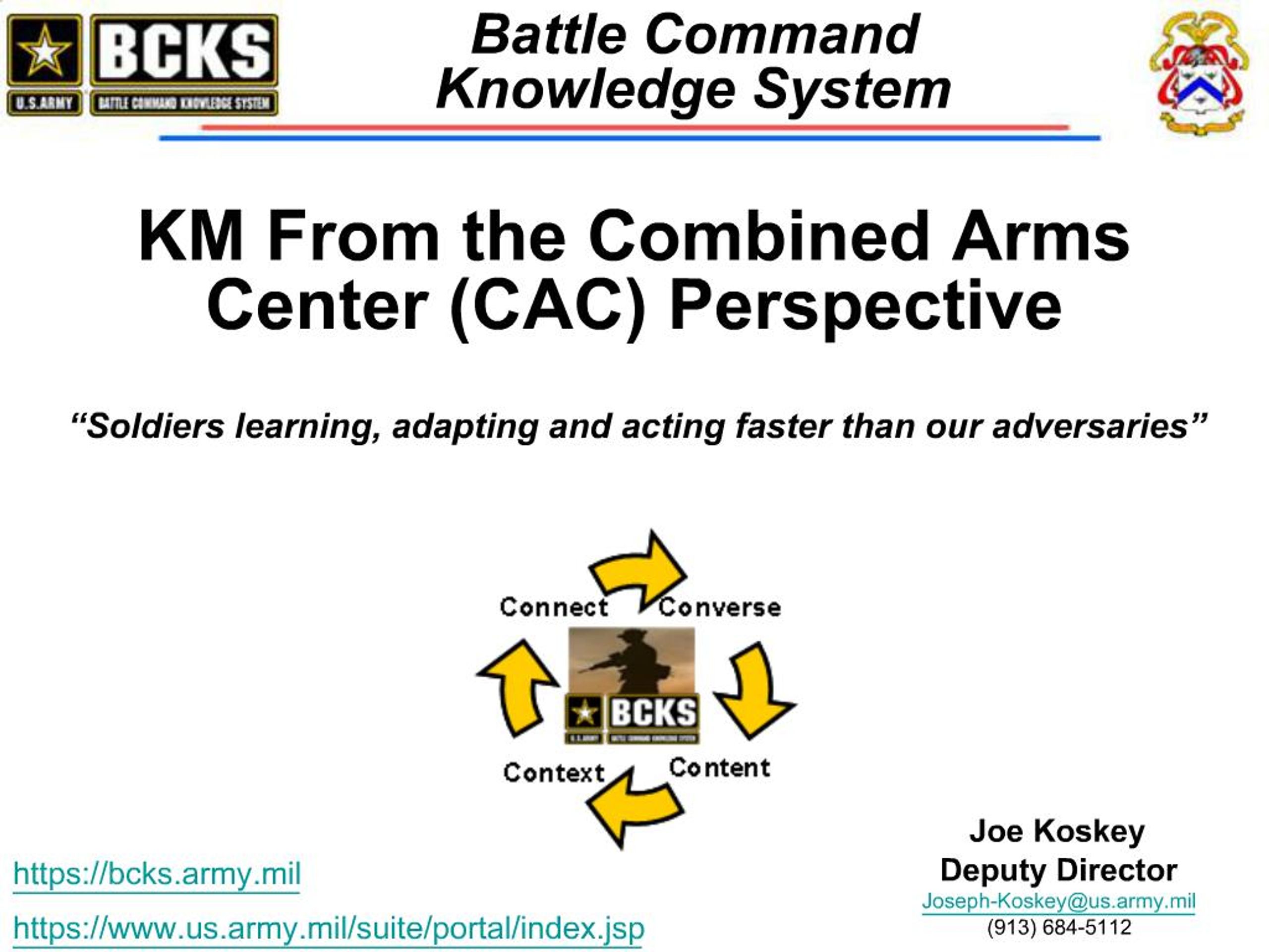 PPT - Battle Command Knowledge System PowerPoint Presentation, free ...