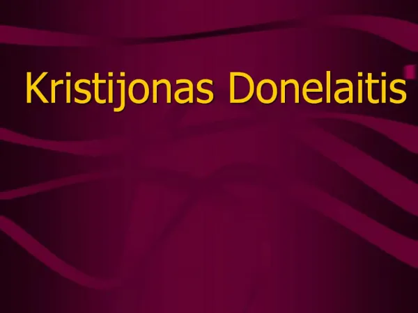 Kristijonas Donelaitis