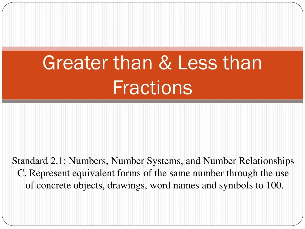 greater than less than fractions