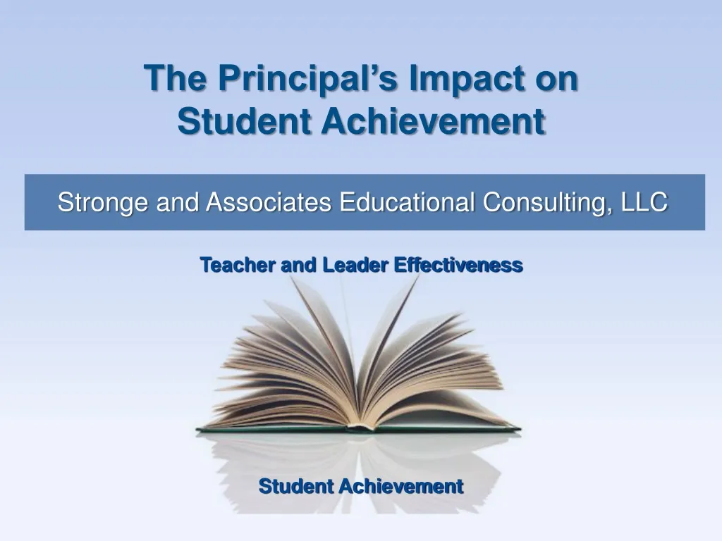 the principal s impact on student achievement