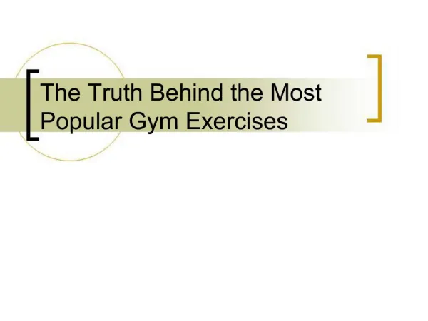 The Truth Behind the Most Popular Gym Exercises