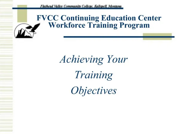 FVCC Continuing Education Center Workforce Training Program