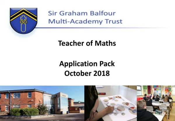 Teacher of Maths Application Pack October 2018