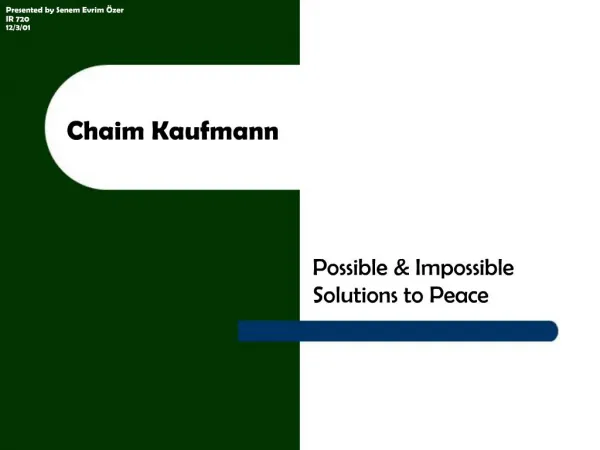 Chaim Kaufmann