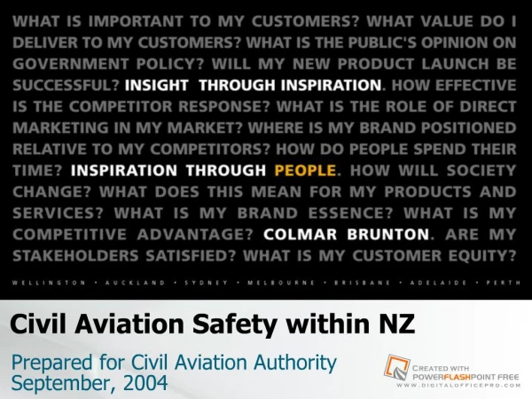 Civil Aviation Safety within NZ