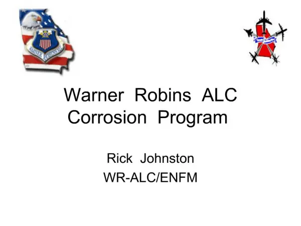 Warner Robins ALC Corrosion Program