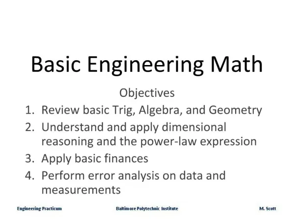 Basic Engineering Math