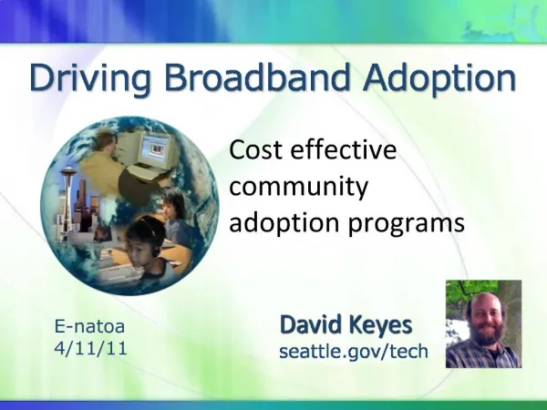 Driving Broadband Adoption
