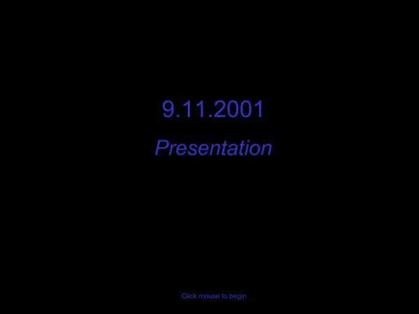 9.11.2001 Presentation
