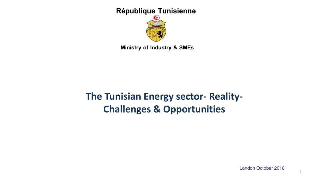 r publique tunisienne ministry of industry smes