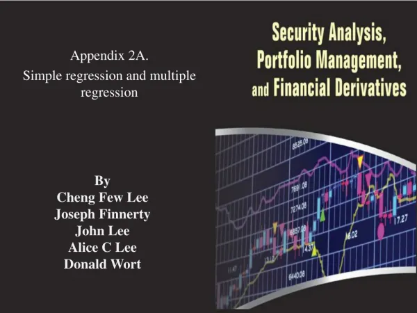 Appendix 2A. Simple regression and multiple regression