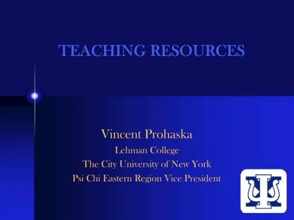 TEACHING RESOURCES