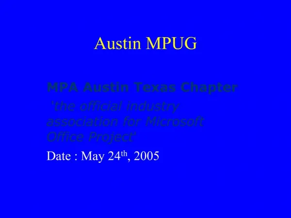Austin MPUG