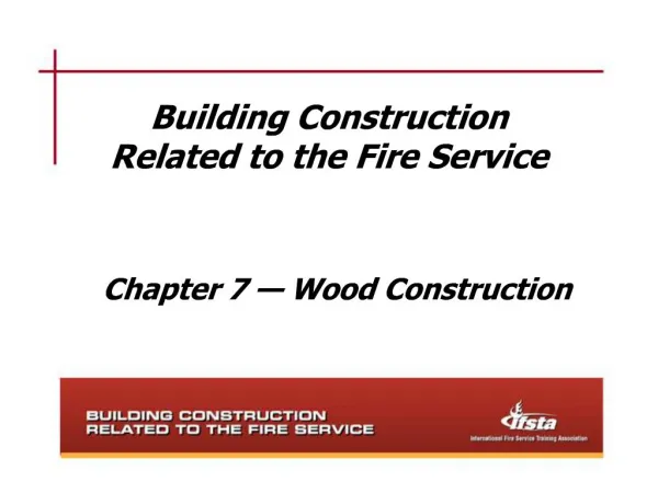 Building Construction Related to the Fire Service