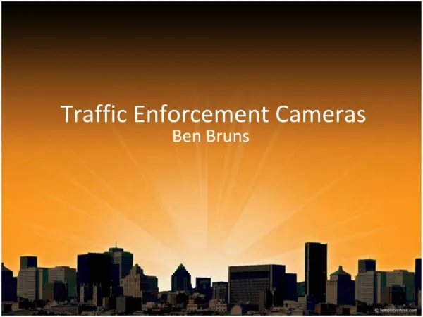 Traffic Enforcement Cameras