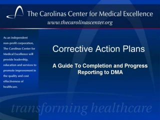 Corrective Action Plans