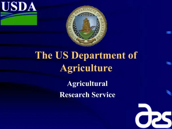 The US Department of Agriculture