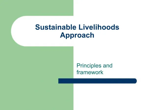 Sustainable Livelihoods Approach
