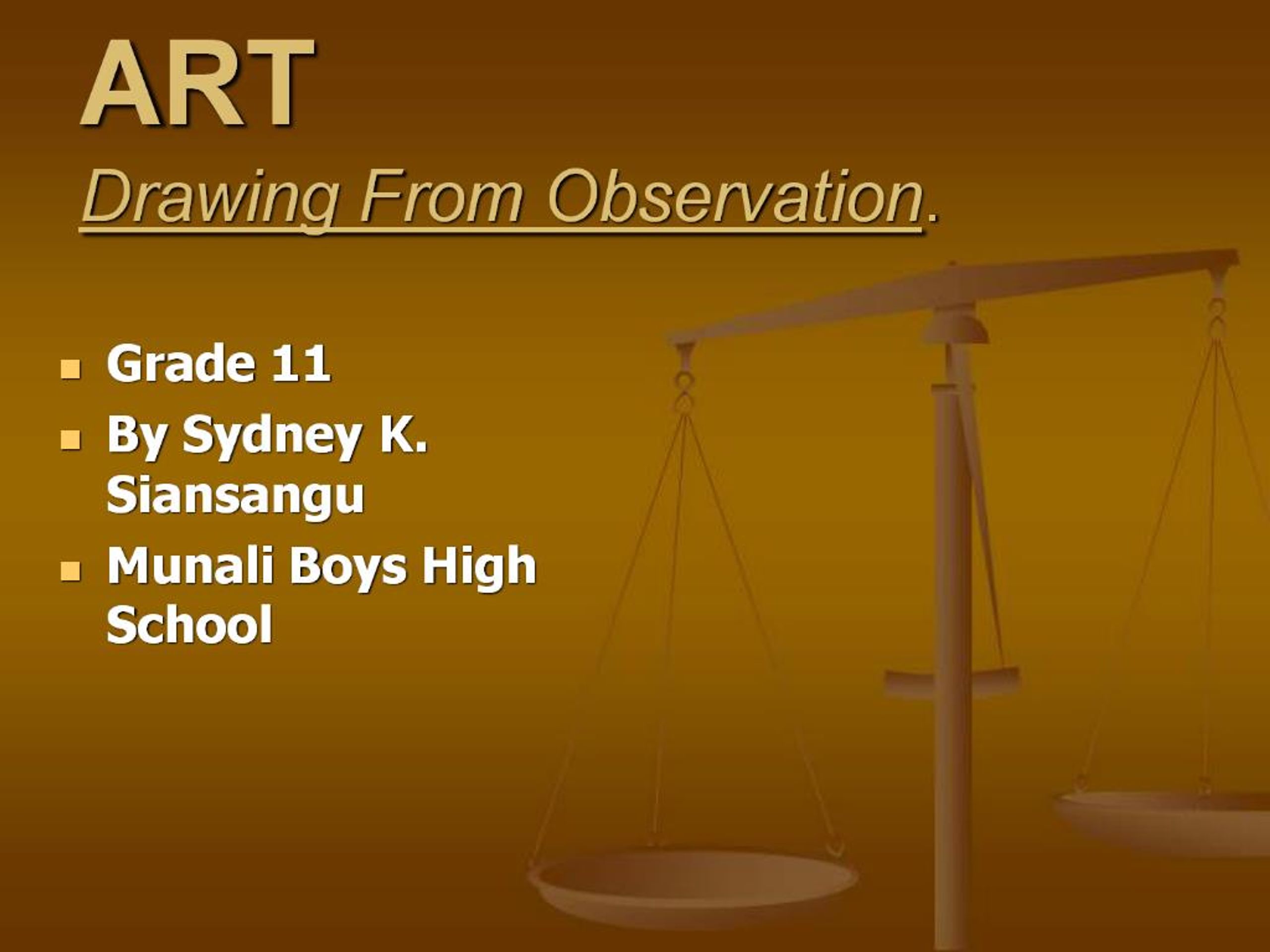 PPT - ART Drawing From Observation. PowerPoint Presentation, free ...