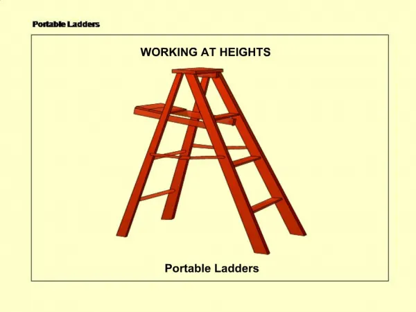 WORKING AT HEIGHTS