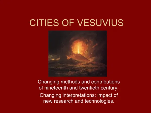 CITIES OF VESUVIUS