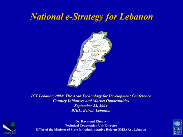 National e-Strategy for Lebanon