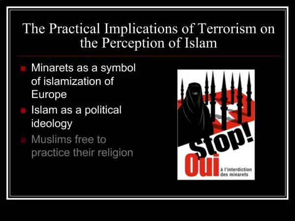 The Practical Implications of Terrorism on the Perception of Islam
